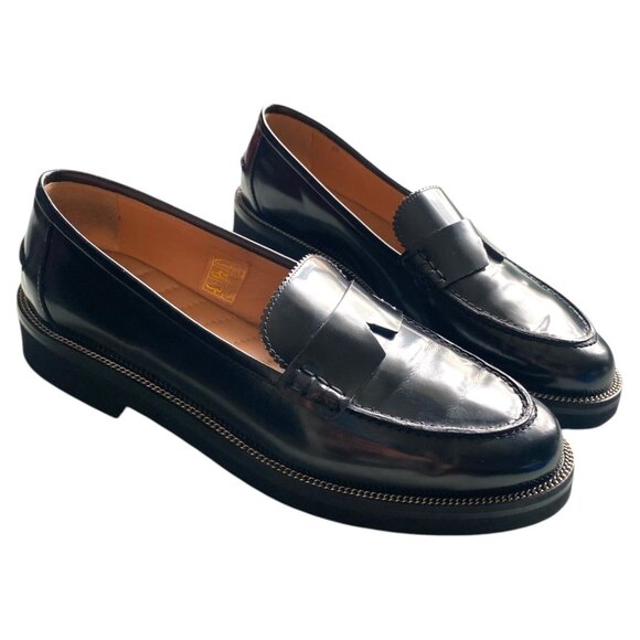 AQUAZZURA Aqua Loafers Black 38 1/2 - $795- Patent Leather Loafers -Size 8 US - Picture 8 of 13